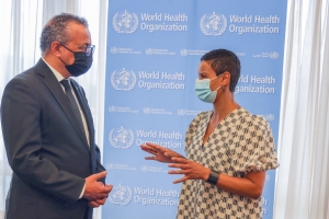 La ministre Kitir rencontre Adhanom Tedros, Directeur général à l'OMS