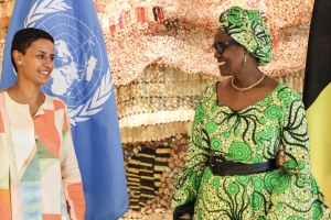 Entretien entre la ministre Kitir et Winnie Byanyima, directrice de l'ONUSIDA